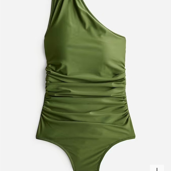 J Crew Ruched One Shoulder Swimsuit - Picture 4 of 6